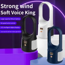 Batteriebetriebener Ventilator, Typ-C-Aufladung, mit 3 Kühlgeschwindigkeiten, persönlicher Tischventilator für Schlafzimmer, Büro, Zuhause.