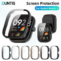 Glas + PC-Gehäuse für Xiaomi Redmi Watch 5, harter Bumper, integrierter Ultra-HD-Schutz aus gehärtetem Glas für Redmi Watch5-Abdeckungszubehör