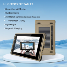 Hugerock-Tableta resistente X7 de 7 pulgadas, dispositivo FHD de 2600Nits, legible con luz solar, para Dron DJI, bicicleta, Moto, Monitor impermeable para exteriores