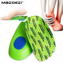 Orthopedic Half Insoles for Men Women Foot Heel Spurs Pain Latex Soft Cushion Foot Massager Care Insole Running Shoes Pads