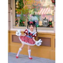 Handmade Spanish Blingbling Dress Children's Day Dresses Photography Flower Girl Dresses Christmas Lovely Mouse Clothes