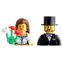 Il nuovo matrimonio sposare ‌   Mini action figure per la sposa e lo sposo per l'amore, giocattoli da costruzione per San Valentino