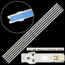12 pz/set striscia LED per 42LM340T 42LM3700 42LS3400 42LM3400 6916L-0882A 6916L-0913A 6916L-1028A 6916L-1029A LC420DUN SE R2