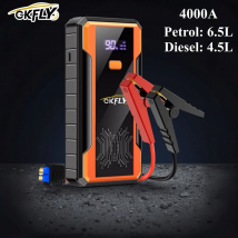 GKFLY Ad Alta Potenza 5000A 4000A Dispositivo di Avviamento 12V Auto Salto di Avviamento Accumulatori E Caricabatterie Di Potere Benzina Diesel Caricabatteria Per Auto Batteria Booster