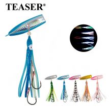 TEASER J49 80g 100g 120g 150g 180g 200g Affondamento lento Inchiku Jig Lure Bottomship Morbido Calamari Gomma Gonne Pesca Jiging Esca