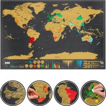 Stunning Global Scratch Maps - A Fun Way to Document Your Travel Adventures - Top Quality Scratch Off National Flag Maps k9