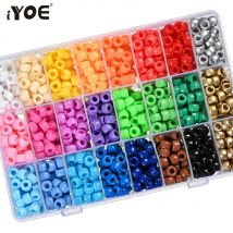 100 sztuk Pony koraliki 6x9mm brokat akrylowe koraliki Luminous Spacer koraliki dla Diy biżuteria