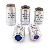 Piano metallurgico farina Semi-apocromatico infinito obiettivo lunga distanza di lavoro parfocale 60 mm M26 microschpio accessori