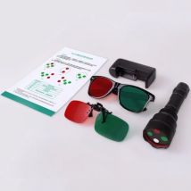 Tragbares 4-Punkt-Testlicht mit rot-grüner Brille, Taschenlampentyp, Amblyopie-Training, visuelle Funktion, Testwerkzeug, Optometrie