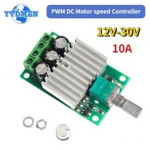 10a pwm dc motor drehzahl regler 12v 24v einstellbarer drehzahl regler dimmer steuersc halter für lüfter motor led licht 12v-30v
