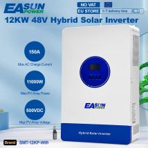 EASUN 12000W Hybrid-Solarwechselrichter MPPT 220V 48V Max. PV-Eingang 500V 22000VA Solarladegerät 150A Dual-Eingang mit BMS und WLAN