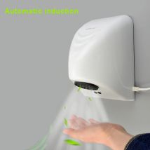 Secador de manos automático para Hotel, Sensor secador de manos automático, dispositivo de secado de manos para el hogar, calentador eléctrico de aire caliente para baño, viento
