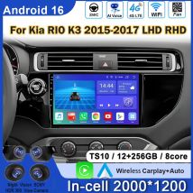 Android Car Radio For Kia RIO K3 2015-2017 LHD RHD Multimedia Auto Player Touch Screen GPS Navigation No 2din DVD 5G Wifi Video