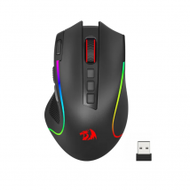 Ratón para juegos Redragon M612 PRO BT y 2,4RGB, ratón óptico para jugadores con cable/inalámbrico de 8000 DPI, 11 botones programables y 6 modos retroiluminados