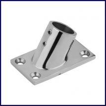 22mm 25mm 30mm 32mm Boat 316 Stainless Steel 60° Rectangular Base Handrail Fittings Tube Pipe Base Marine Fitting Boat Hardware