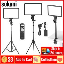 Sokani P25 Dimmable LED Video Light Panel Lampada di riempimento Fotografia Illuminazione per streaming live Photo Studio Video Riunioni e-sport