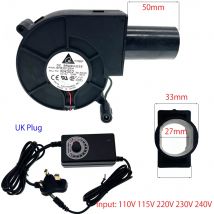 BBQ Fan Delta BFB1012EH PWM Blower 9733 97x97x33mm 12V 2.94A Large Air Flow 110V 220V AC Powered Fan Variable Speed Controller