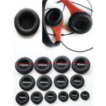 Nauszniki do słuchawek pomarszczona podkładka ze skóry żaby słuchawki gąbka skórzane piankowe osłony poduszki zamiennik dla akcesoriów do zestawu słuchawkowego