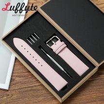 Schwarz Blau Rosa Grün Kalbsleder Armbanduhr Armband 18mm 20mm 22mm Handgelenk Armbänder Frauen Männer Ultra-dünne Ersatz Uhr Band