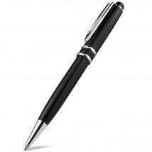 STONEGO Kappenloser Kugelschreiber, Simply Twist Rollerball, schwarze Gel-Tinte, mittlere Spitze, 1,0 mm, glattes Schreiben, Signaturstifte