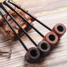 Ebenholz Holz Tabak Pfeife Tragbare Holz Pfeife Kräuter Tabak Pfeife Holz Pfeife Rauchen Kräuter Tabak Pfeife Geschenk