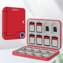 Adatto per lettore di cassette ad assorbimento magnetico per carte da gioco Switch 16 in 1 rosso