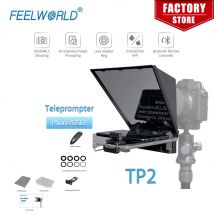 FEELWORLD TP2 Teleprompter portatile fotocamera DSLR con telecomando telefono registrazione Mini infila Teleprompter Mobile