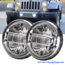 Fari per proiettori a LED da 7 pollici con DRL per Jeep Wrangler CJ TJ YJ JK JL Hummer H1 e H2 Lada Niva 4x4 Off Road 7 ''faro
