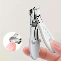 1 Stück moderne Zehennagelknipser aus Edelstahl mit 45 °   Abgeschrägte Schneidkante, spritzwassergeschützt, müheloser Griff für dicke/harte Nägel