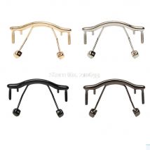 10 Stück Brillen Nasenpolster Arm Metall randloser optischer Rahmen Brücke Nasenpolsterhalter Brillenzubehör Brillen Brücke Schwarz Gold