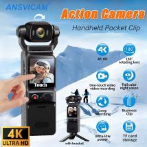 4K Touchscreen Pocket Camera WIFI Outdoor DV 180° Rotatable Stabilization Sport BodyCam Small Video Recorder Digital Vlog Cam