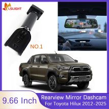 Für Toyota Hilux 2012-2025 9,66 Zoll Rückspiegel Monitor Dashcam HD 1080P Unterstützung AHD CVBS Signal mit Original Halterung