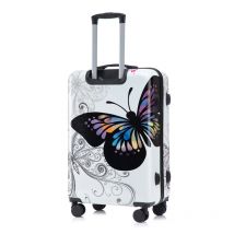 24-28 inch butterfly pattern luggage suitcase travel suitcase roller luggage large capacity suitable for travel travel suitcase