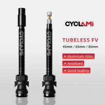 CYCLAMI 45 65 85 mm Valvole Tubeless Bicicletta In Lega di Alluminio Presta Capezzoli Nucleo Rimovibile Valvola Aria Per Strada MTB Mountain Bike