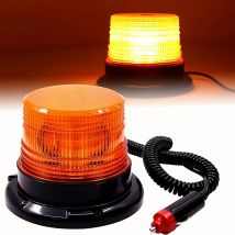 LED Strobe light Circular Car LED Flashing Signal lamp Magnetic Ceiling Police Emergency Lights Portable Warning Lighting 12~24V