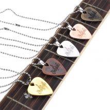 Miwayer Metall gitarre Pick Zink legierung Pick Halskette Anhänger Plektrum für E-Gitarre Musik instrument Teile Zubehör