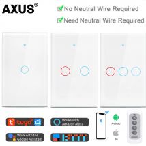 Axus tuya smart life home touch sensor led lichtsc halter eu/us wifi fernwand schalter sprach steuerung alexa google home 110-220v