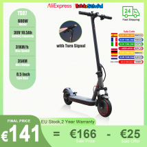 Patinete eléctrico ATSANT TS07 600W 36V 10.5ah 31 KM/H 35KM neumáticos de largo alcance de 8,5 pulgadas con señal de giro de absorción de impacto Escooter