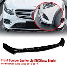 Für Mercedes Benz GLC Klasse X253 C253 2016-2019 Frontschürze Spoiler Lippe Carbon Look/Glanz Schwarz untere Splitter Schutz