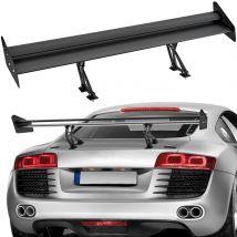 VEVOR GT Spoiler per auto Spoiler universale da 53,1 pollici con ala spoiler posteriore per auto a doppio ponte, spoiler da corsa BGW/JDM Drift Nero