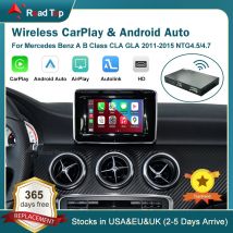 CarPlay wireless per Mercedes Benz Classe A W176 Classe B W246 CLA GLA 2013-2015, con funzioni di gioco per auto AirPlay Mirror Link
