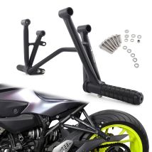 Für Yamaha FZ-07 FZ07 MT-07 MT07 2014-2025 Motorrad Stahl Front-Sturzbügel Motorschutz Stunt-Unterkäfig Beifahrer-Fußrasten