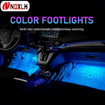 LED Auto Innen Umgebungs Fuß Licht mit USB Hintergrundbeleuchtung Beleuchtung 5V Auto Dekorative Atmosphäre Neon Lampe Fahrzeug Zubehör