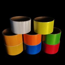 5CM*5M Reflective Car Stickers White Red Fluorescent Yellow Blue Waterproof Self-Adhesive Reflector Warning Tapes For Motorcycle