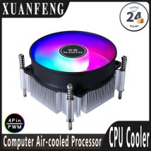 Procesador de radiador con núcleo de cobre/aluminio, Enfriador de PC X79 x99, ventilador de Cpu de 4 pines/enfriador PWM, instalación de refrigeración por aire LGA2011 2066 E5