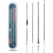 4 szt. Zestaw do usuwania zaskórników, igły do usuwania trądziku, narzędzia do oczyszczania twarzy, ekstraktor do usuwania zaskórników, narzędzia do czyszczenia porów.