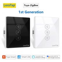 LoraTap ZigBee Zasłony Rolety Rolety Sterowanie przełącznikiem Podłączony silnik Google Home Alexa Elektryczne okno Tuya Smart Life