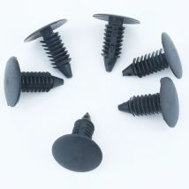 50Pcs Auto Verschluss Für GM Ford Chrysler 8mm Loch Fender Retainer Clips Stoßstange Schild Kunststoff Niet
