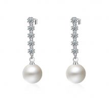 Neue Moissanit-Ohrringe aus 925er-Sterlingsilber für Damen, exquisite Freundin, Hochzeit, Verlobung, Schmuck, modisches Party-Geschenk
