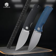 Pesce petrificato Beluga P01 Coltello pieghevole di qualità Coltello in acciaio K110 per caccia Coltello da tasca per pesci da campeggio all'aperto Strumento EDC